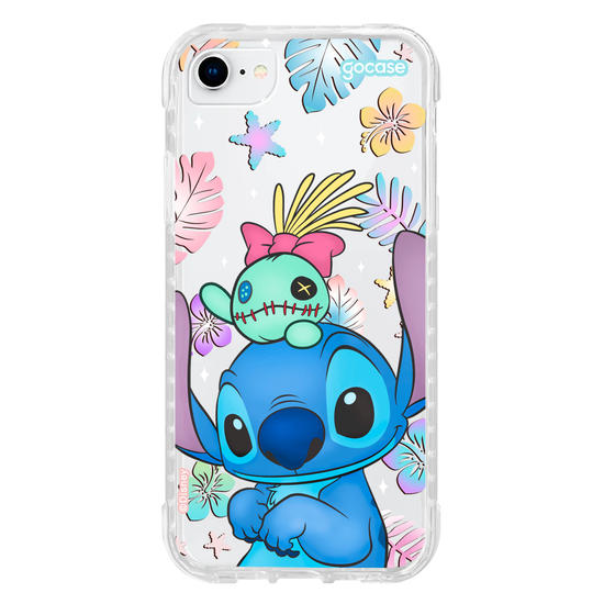 Capinha para celular  Stitch e Xepa - Island Friends