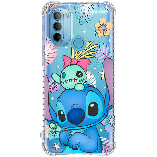 Capinha para celular  Stitch e Xepa - Island Friends