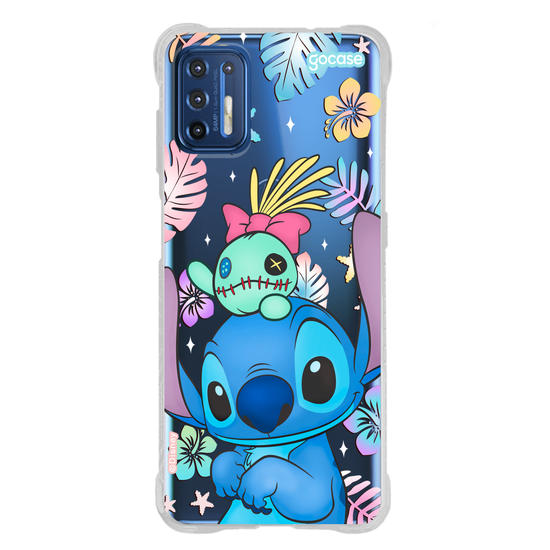 Capinha para celular  Stitch e Xepa - Island Friends