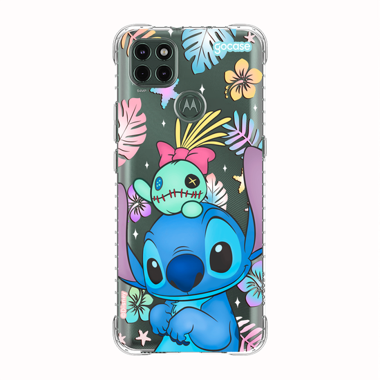 Capinha para celular  Stitch e Xepa - Island Friends