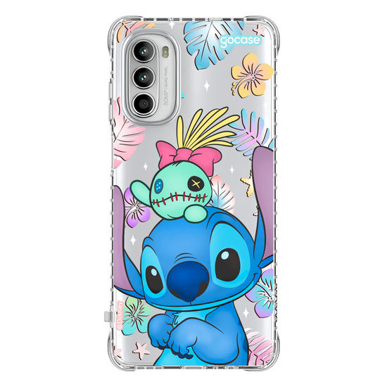 Capinha para celular  Stitch e Xepa - Island Friends