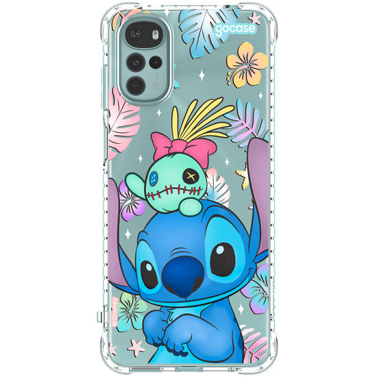 Capinha para celular  Stitch e Xepa - Island Friends
