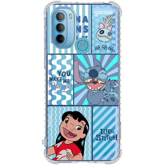 Capinha para celular  Lilo e Stitch - You Make Me Happy