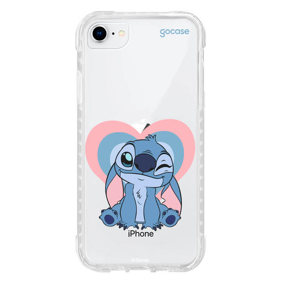 Capinha para celular  Stitch Soft Heart