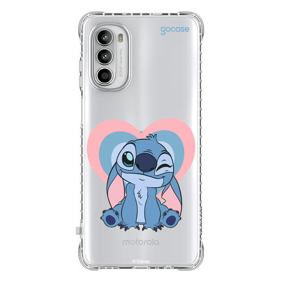 Capinha para celular  Stitch Soft Heart