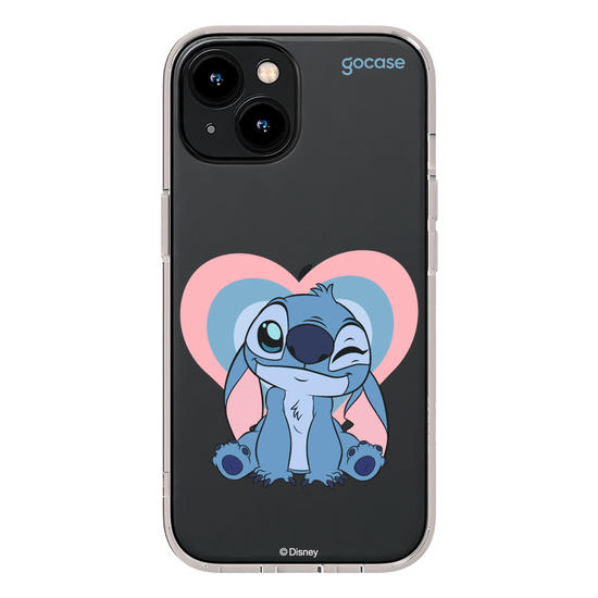 Capinha para celular  Stitch Soft Heart