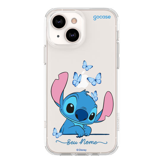 Capinha para celular Stitch Adoráveis Borboletas