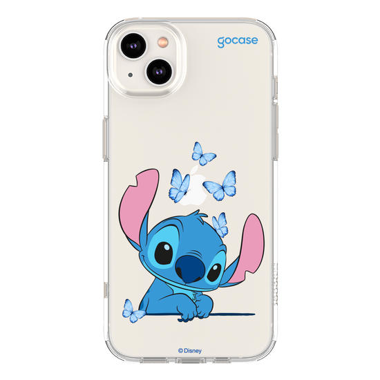Capinha para celular  Stitch Adoráveis Borboletas