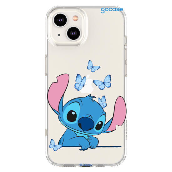 Capinha para celular  Stitch Adoráveis Borboletas