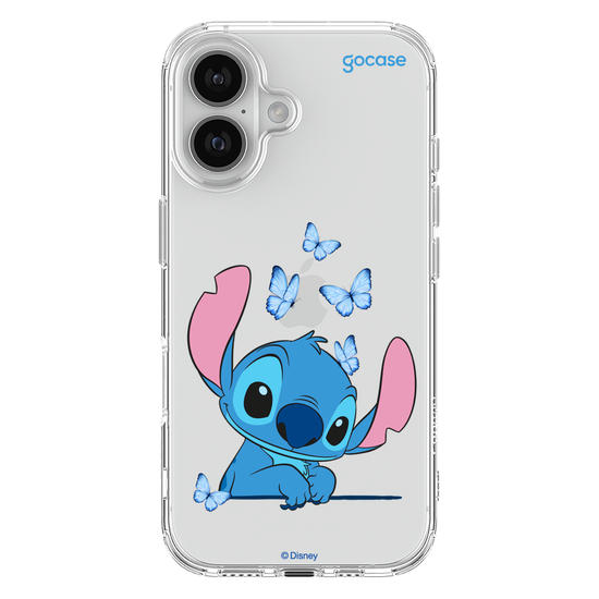 Capinha para celular  Stitch Adoráveis Borboletas