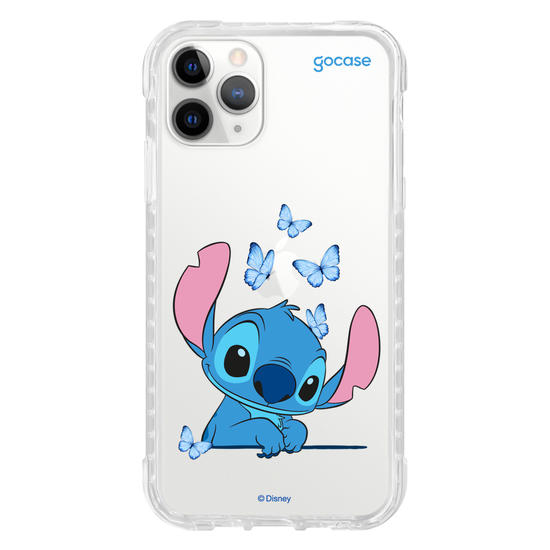 Capinha para celular  Stitch Adoráveis Borboletas