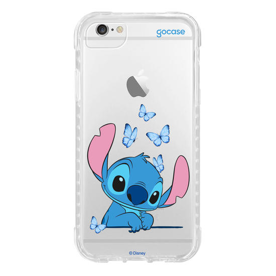 Capinha para celular  Stitch Adoráveis Borboletas