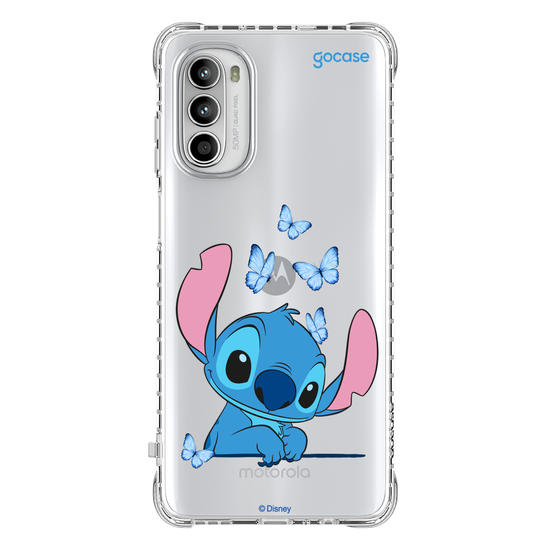 Capinha para celular  Stitch Adoráveis Borboletas