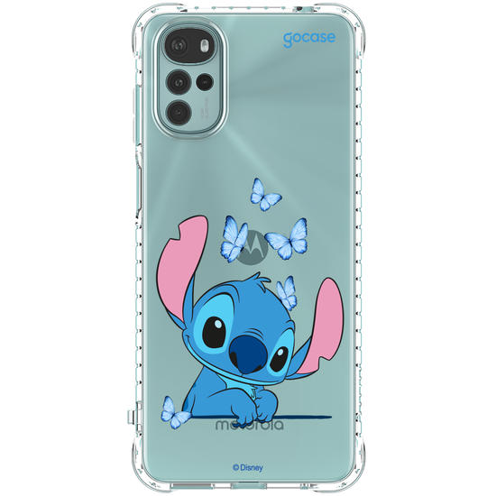 Capinha para celular  Stitch Adoráveis Borboletas