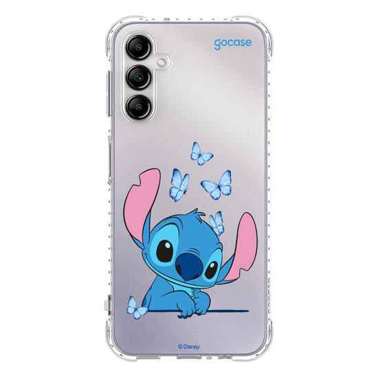 Capinha para celular  Stitch Adoráveis Borboletas