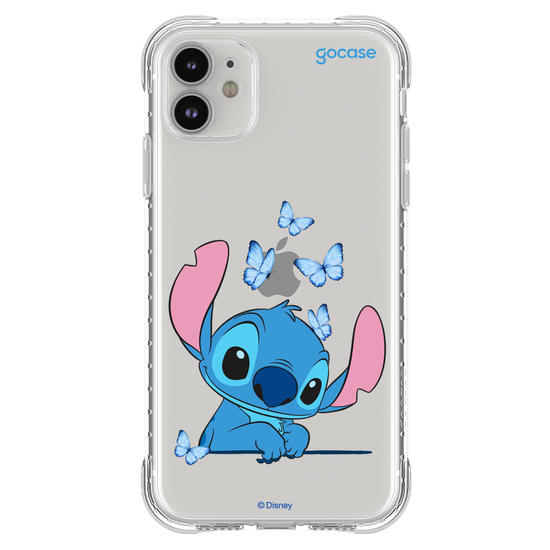 Capinha para celular  Stitch Adoráveis Borboletas