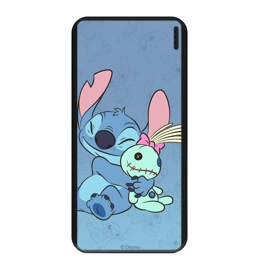 Carregador Portátil Fast Charge - Lilo & Stitch - Melhor Abraço