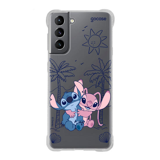 Capinha para celular  Lilo e Stitch - Tropical Lines