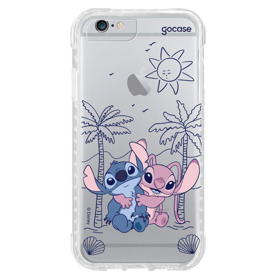 Capinha para celular  Lilo e Stitch - Tropical Lines