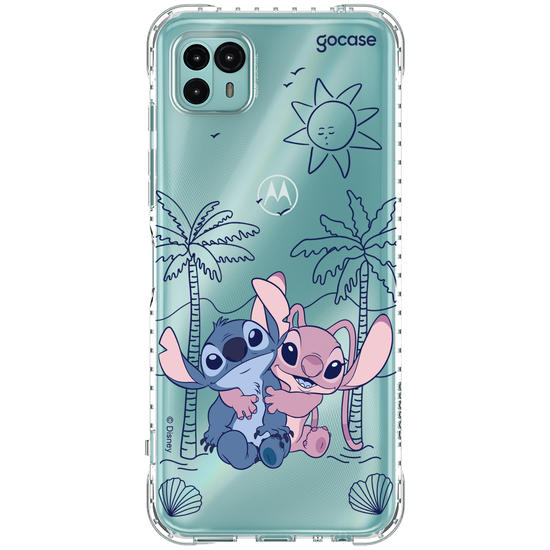 Capinha para celular  Lilo e Stitch - Tropical Lines
