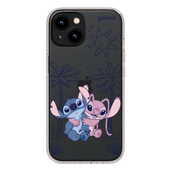 Capinha para celular  Lilo e Stitch - Tropical Lines