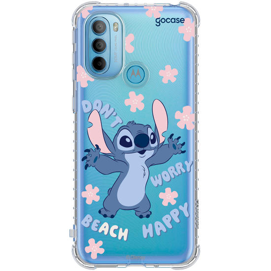 Capinha para celular  Lilo e Stitch - Don't Worry, Be(ach) Happy