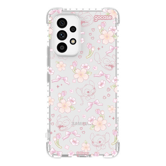 Capinha para celular  Lilo e Stitch - Watercolor Cherry Blossom