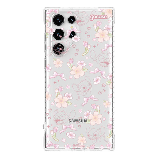 Capinha para celular  Lilo e Stitch - Watercolor Cherry Blossom
