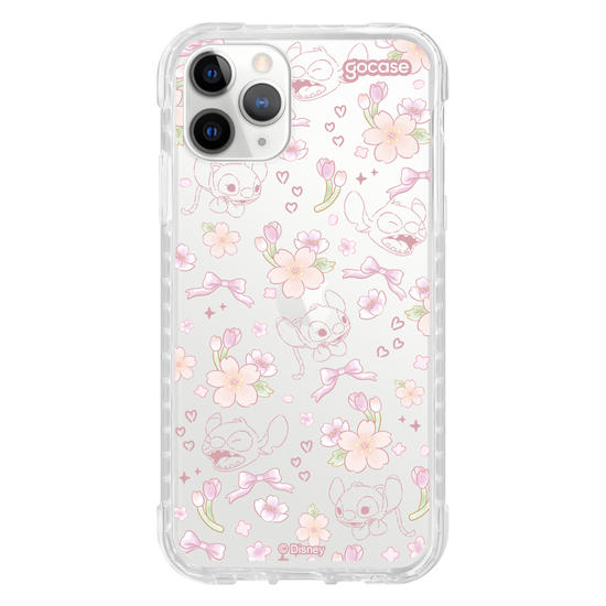Capinha para celular  Lilo e Stitch - Watercolor Cherry Blossom
