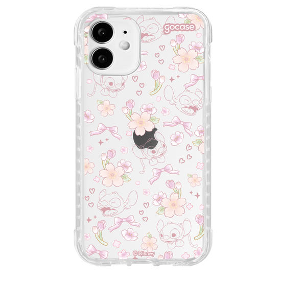 Capinha para celular  Lilo e Stitch - Watercolor Cherry Blossom