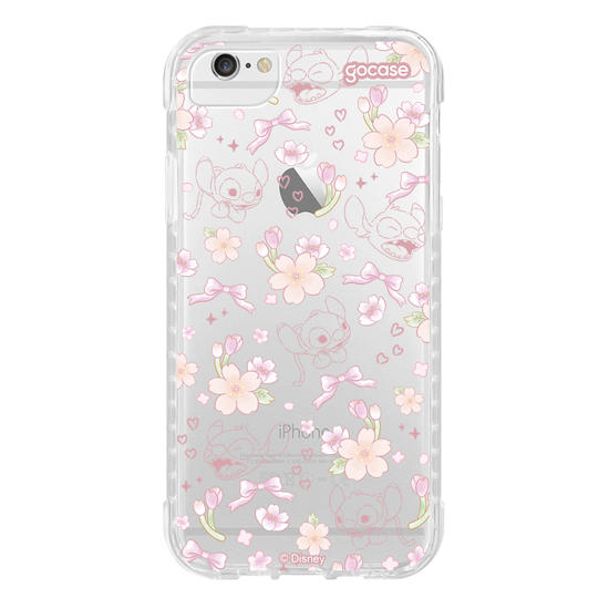 Capinha para celular  Lilo e Stitch - Watercolor Cherry Blossom