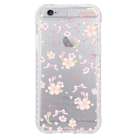 Capinha para celular  Lilo e Stitch - Watercolor Cherry Blossom