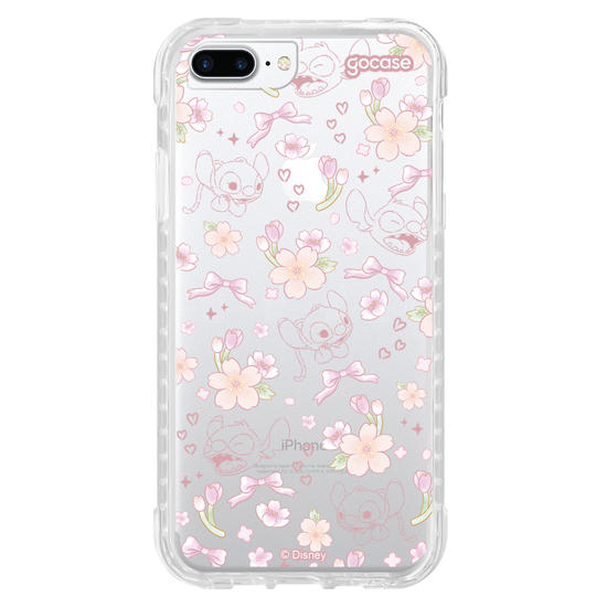 Capinha para celular  Lilo e Stitch - Watercolor Cherry Blossom