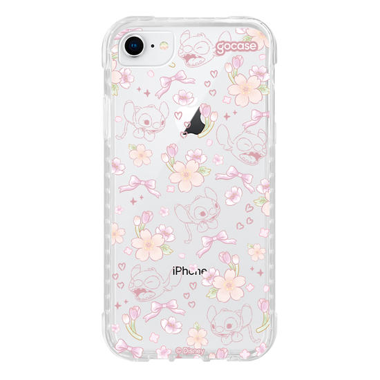 Capinha para celular  Lilo e Stitch - Watercolor Cherry Blossom