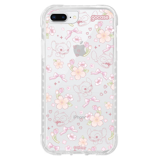 Capinha para celular  Lilo e Stitch - Watercolor Cherry Blossom