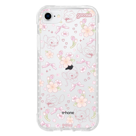 Capinha para celular  Lilo e Stitch - Watercolor Cherry Blossom