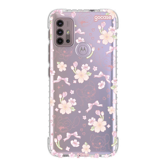 Capinha para celular  Lilo e Stitch - Watercolor Cherry Blossom