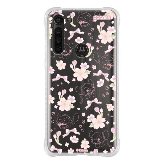 Capinha para celular  Lilo e Stitch - Watercolor Cherry Blossom
