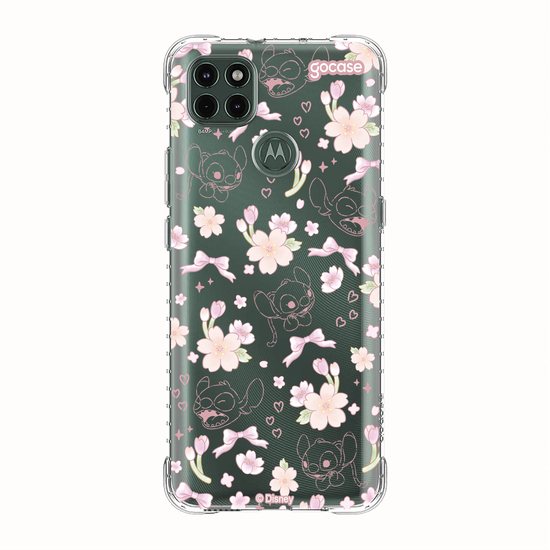 Capinha para celular  Lilo e Stitch - Watercolor Cherry Blossom