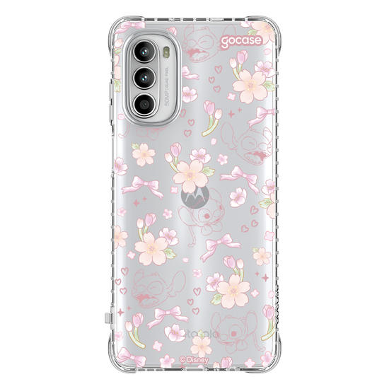 Capinha para celular  Lilo e Stitch - Watercolor Cherry Blossom