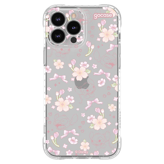 Capinha para celular  Lilo e Stitch - Watercolor Cherry Blossom