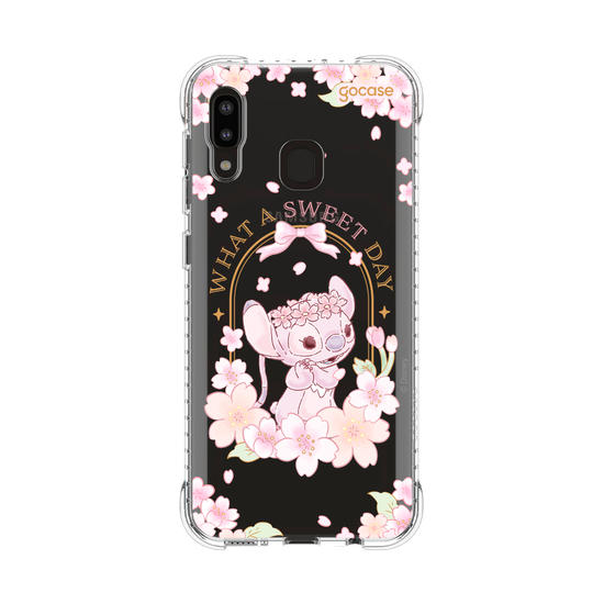 Capinha para celular  Lilo e Stitch - Angel Cherry Blossom