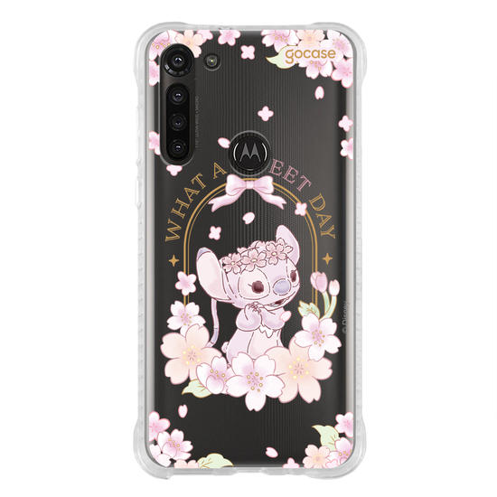 Capinha para celular  Lilo e Stitch - Angel Cherry Blossom