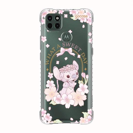 Capinha para celular  Lilo e Stitch - Angel Cherry Blossom