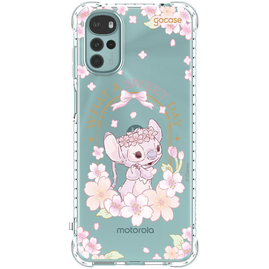 Capinha para celular  Lilo e Stitch - Angel Cherry Blossom