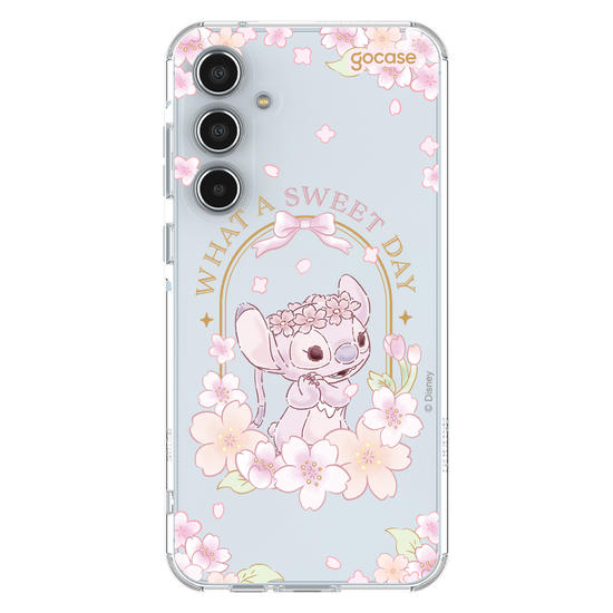Capinha para celular  Lilo e Stitch - Angel Cherry Blossom