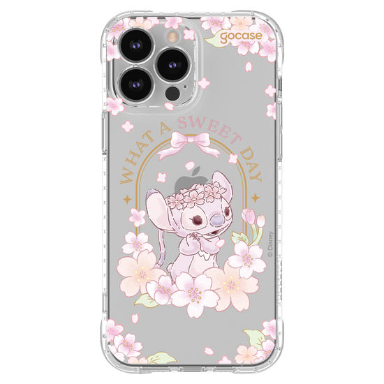 Capinha para celular  Lilo e Stitch - Angel Cherry Blossom