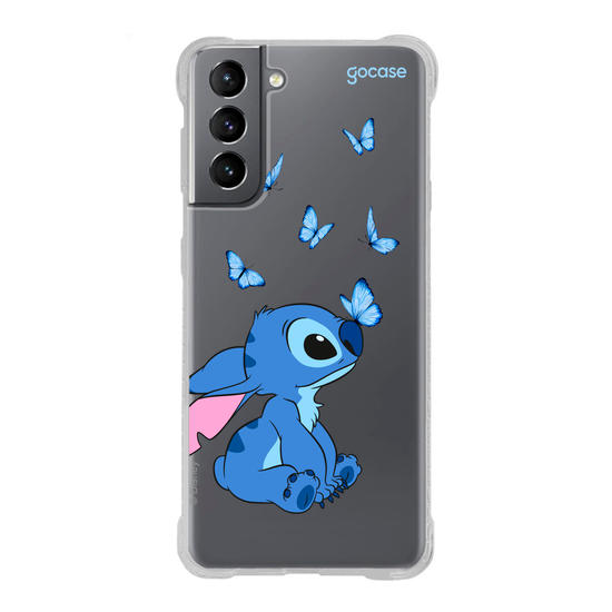 Capinha para celular  Lilo e Stitch - Borboletas Cute