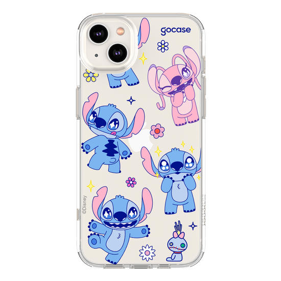 Capinha para celular  Lilo e Stitch - Flowers Super Cute
