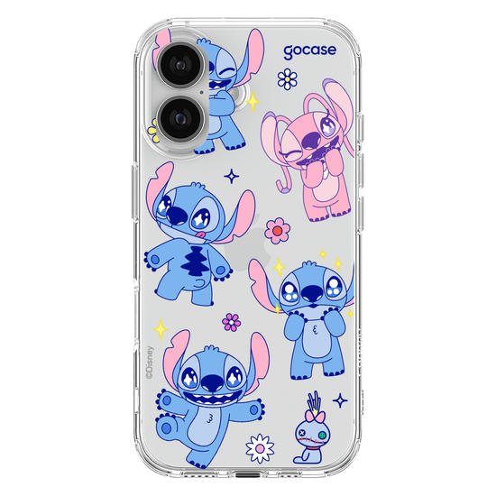 Capinha para celular  Lilo e Stitch - Flowers Super Cute